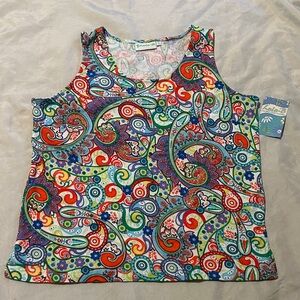 NWT Lulu-B Colorful Tank Top Sz XL